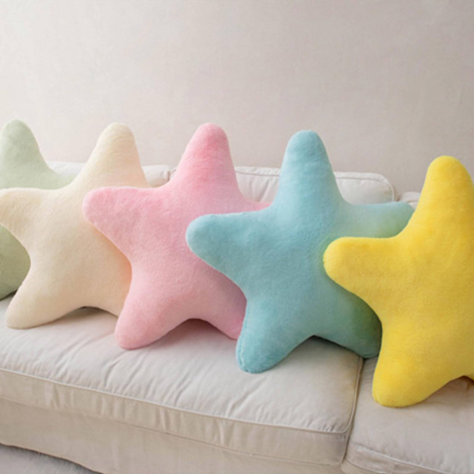 Cuscino A Forma Di Stella In Peluche, 38 Cm, Morbido, Per Divano E Letto, Decorativo