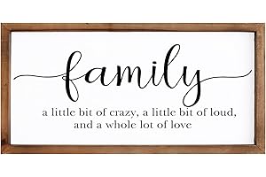 MODE HOME Family Wall Decor Sign for a Warm and Inviting Atmosphere