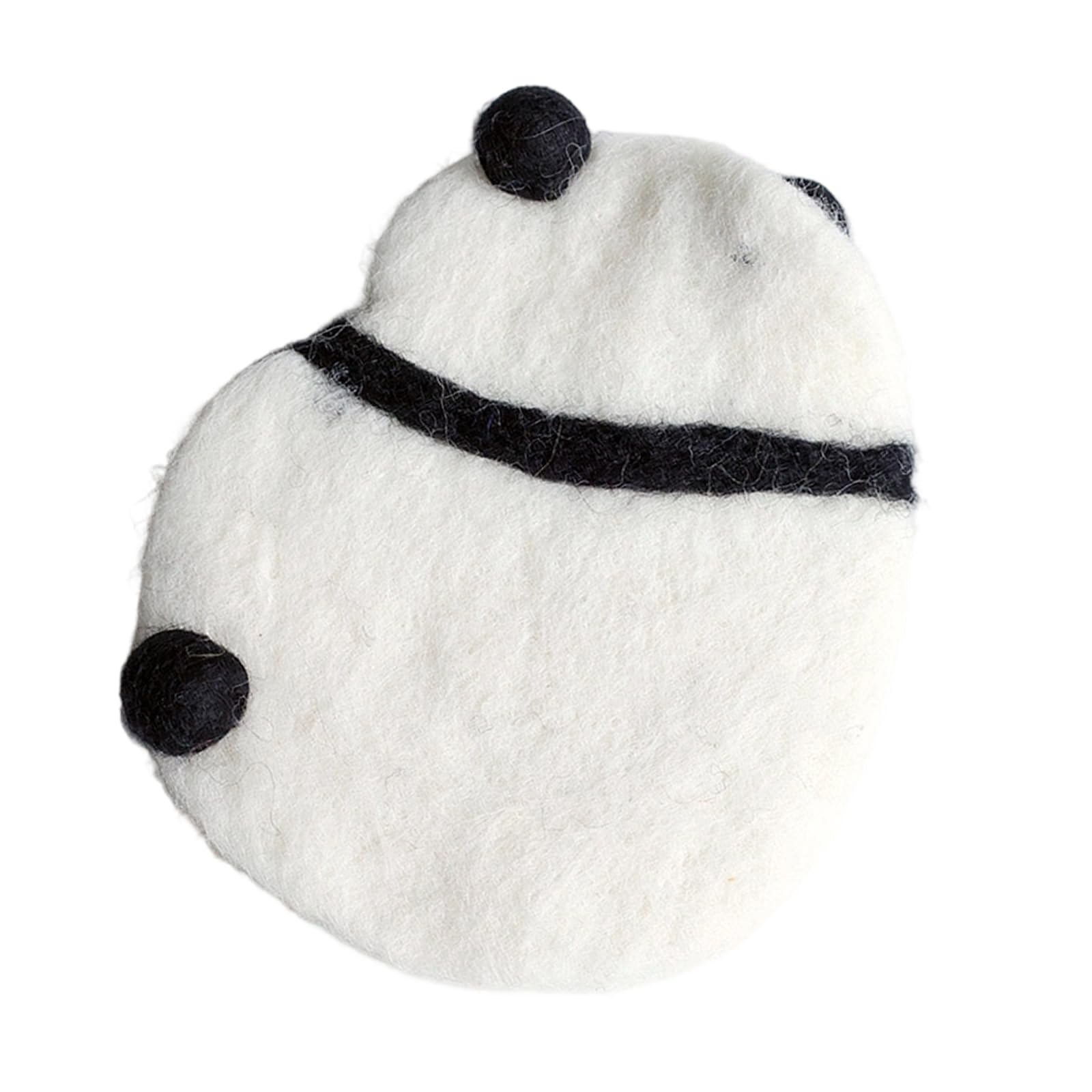MALSSE Capricious Animal Shape Wool Coasters Nonslip Bottom Designs Compact Size for Desks Kitchen Countertops Nonslip Coasters Pad