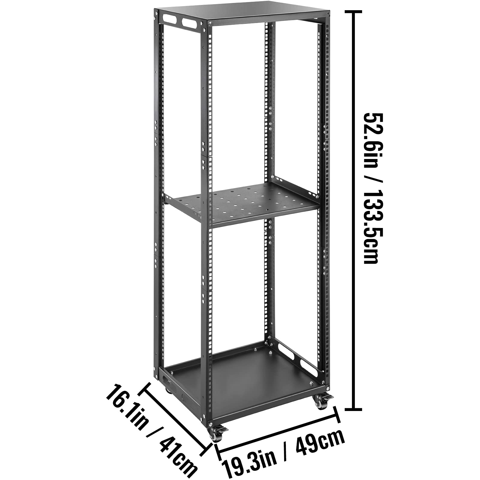 Buy VEVOR Server Rack, 27U Open Frame Rack, 4Post IT Server Network