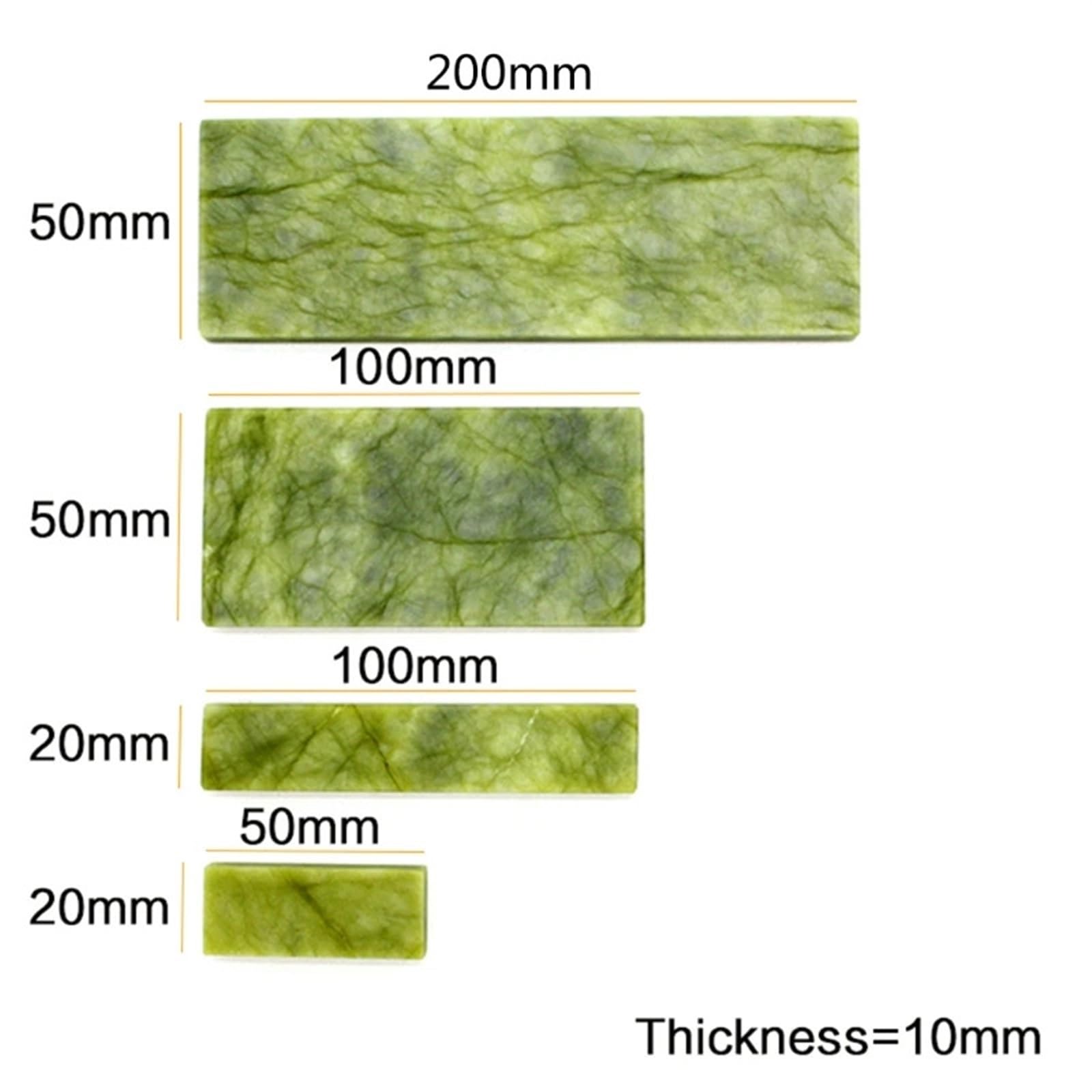 Pietra Affilacoltelli Verde 10000 Grana di Pietra Naturale for Affilare I Coltelli Carburo Boro Cote Coltello Pietre for Lucidatura Rasata Rettifica
