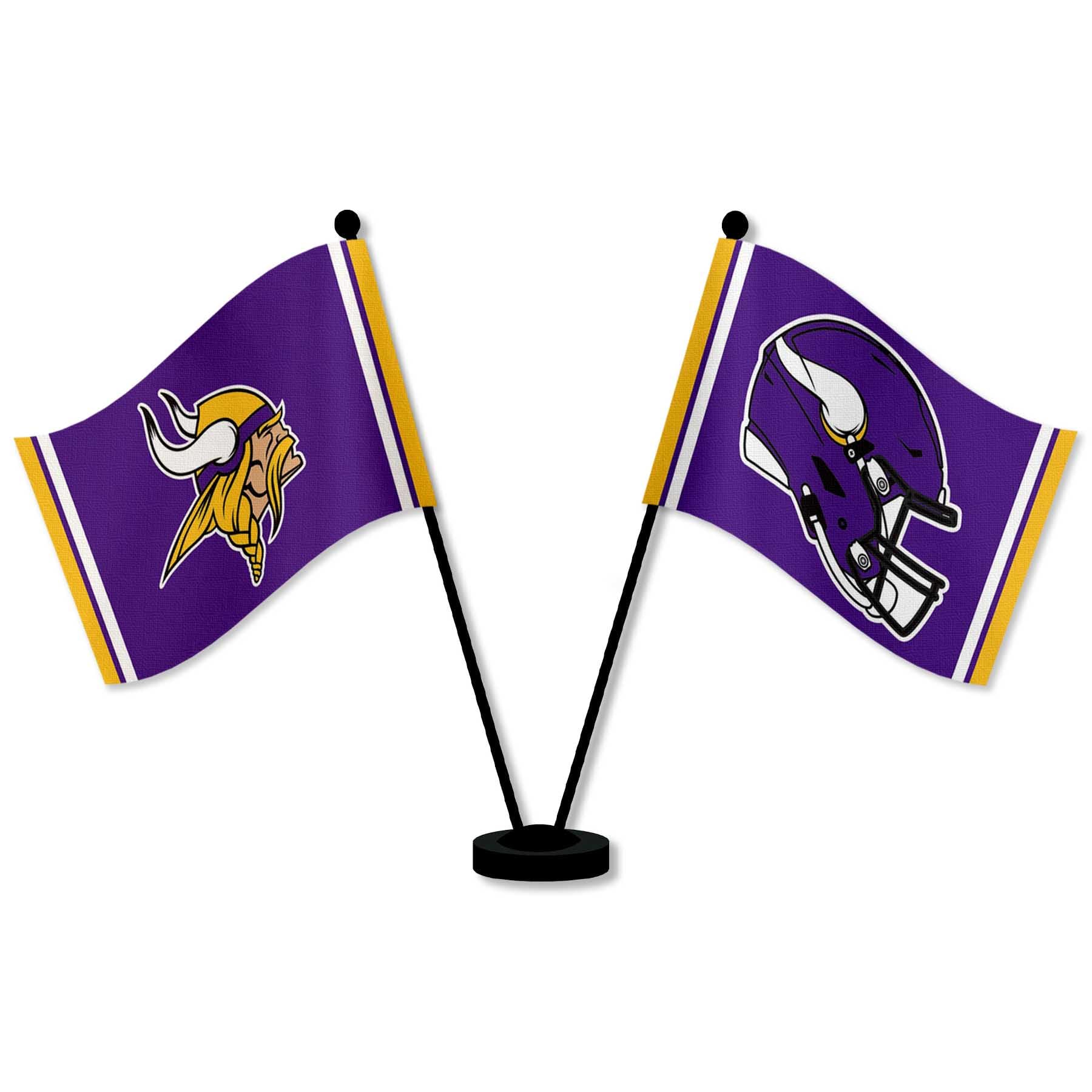 Drapeaux de bureau et de table Vikings du Minnesota