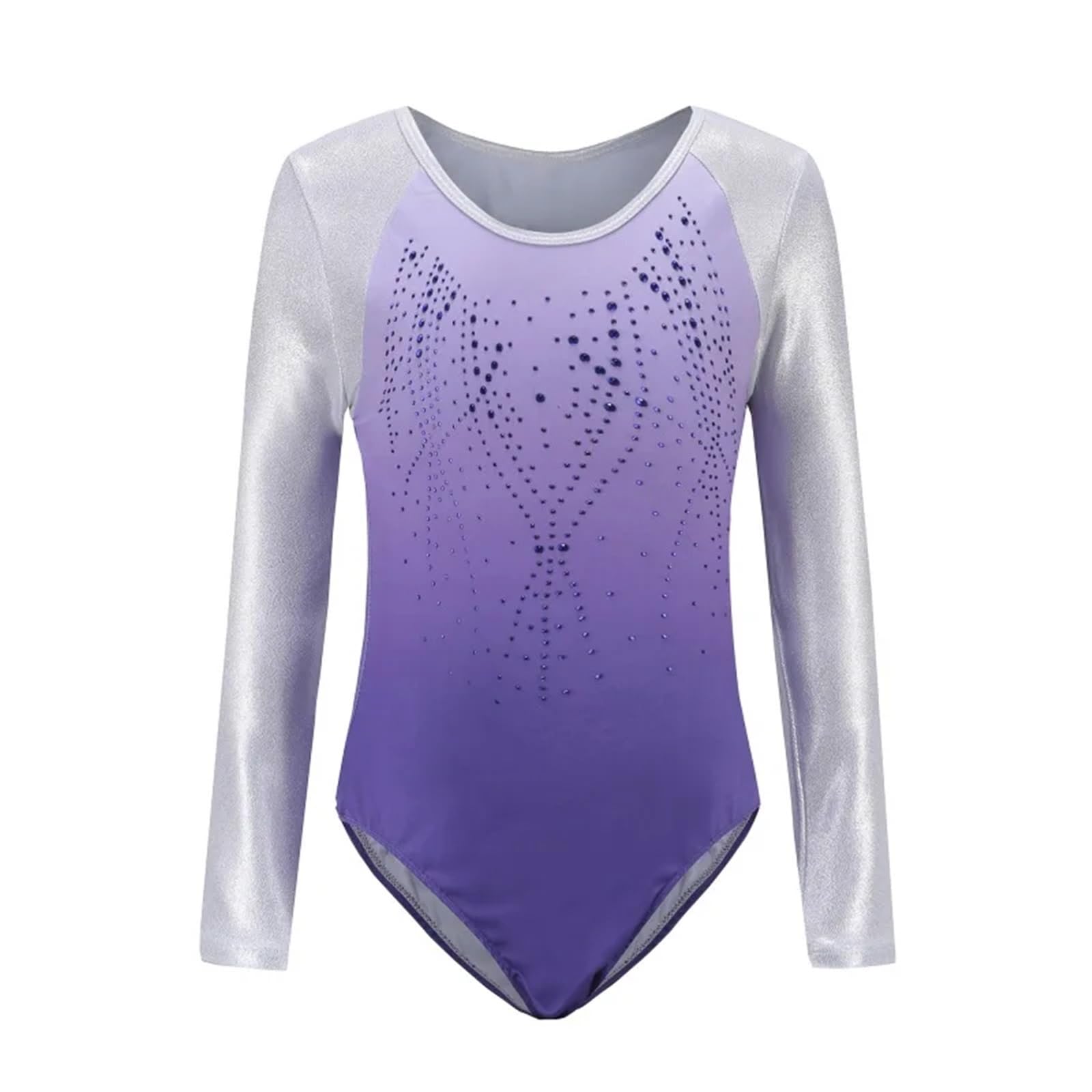 Maillots de Gimnasia Niños Niñas Diamante Manga larga Ballet Práctica Danza Desgaste Gimnasia Ballet Leotardo para Niña (Color : Z2, Size : 14)