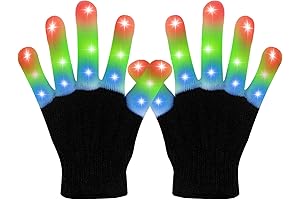 Light-Up LED Finger Flashing Gloves for Kids - Party Favors