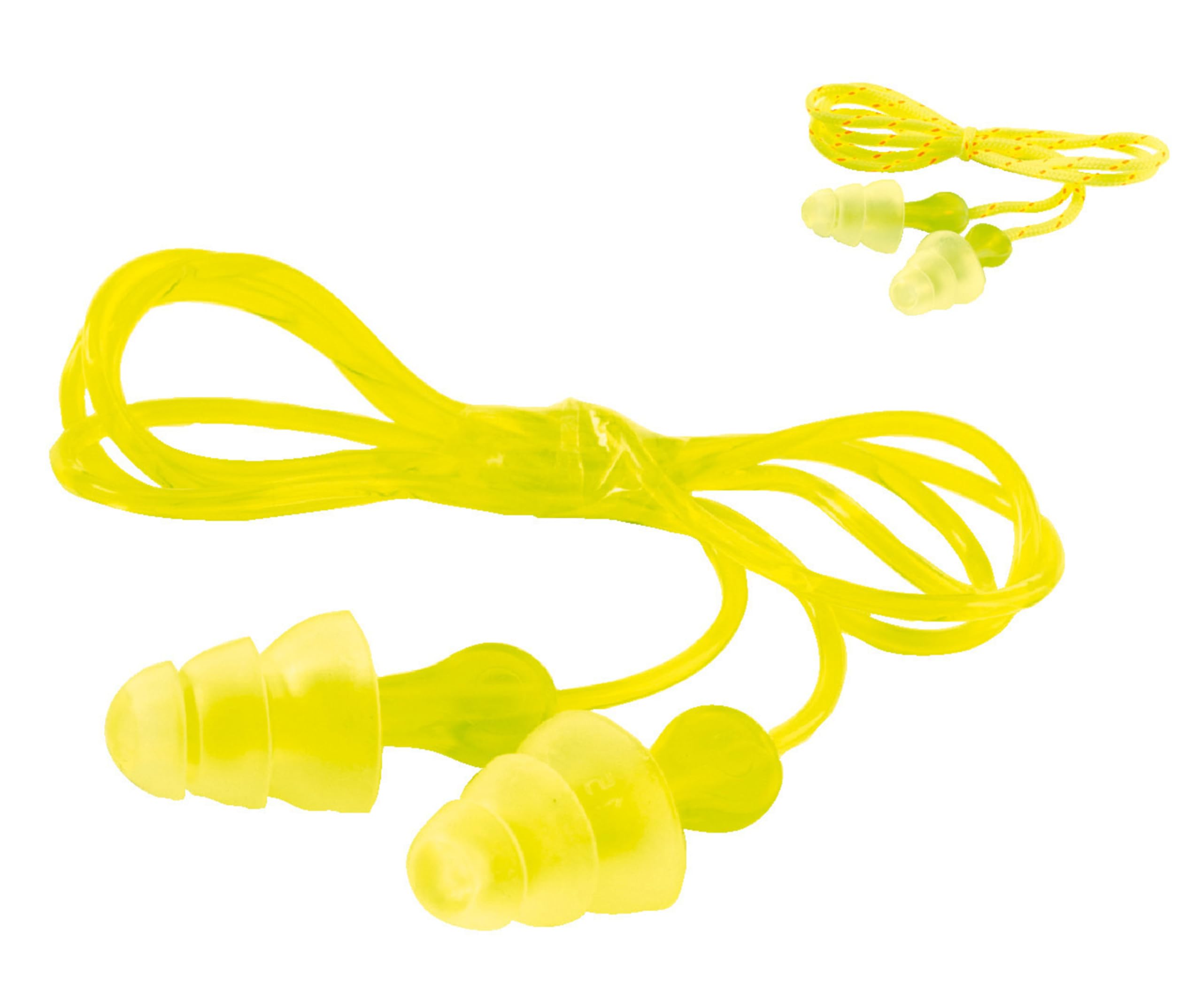 3M Bouchons d'oreille 3M Tri-Flange, cordelette en tissu, PN-01-006