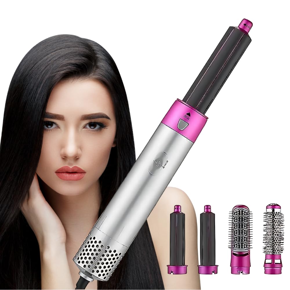 Drumstone 𝟏𝟓 𝐘𝐄𝐀𝐑𝐒 𝐖𝐀𝐑𝐑𝐀𝐍𝐓𝐘 5-in-1 Hot Air Brush Hair Styler, Blow Dryer Brush with Detachable Heads for Straightening, Curling, Drying, Volumizing, Ceramic Coating, All Hair Types-image-18