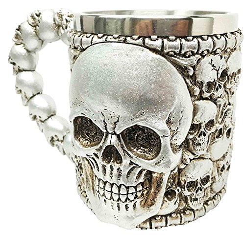 Silver Ossuary - Taza de café con diseño de calavera de la montaña de la muerte Cover