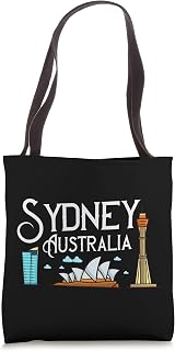 Sydney Australia City Skyline Map Travel Tote Bag