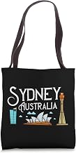 Sydney Australia City Skyline Map Travel Tote Bag