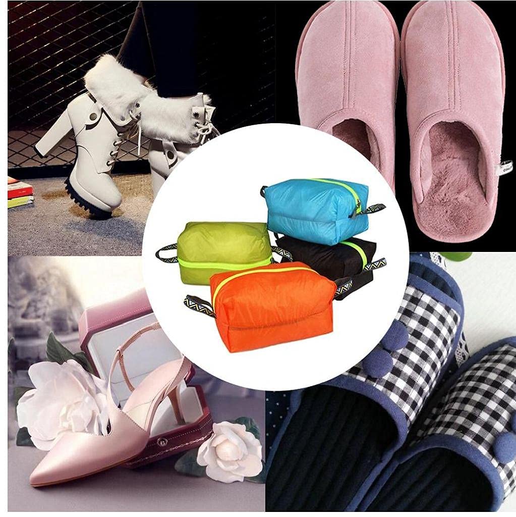 Shoe Bag Storage Pouch Waterproof Organiser Portable with Handle for Travel Trainer Golf Shoe Boot 4pcs M