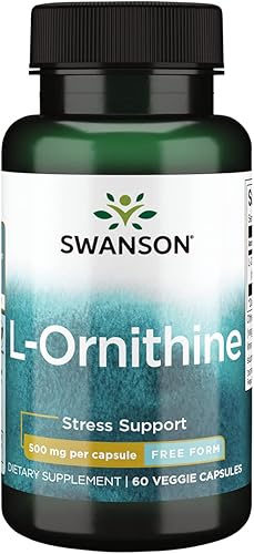 Swanson L-Ornithine Amino Acid 500 Milligrams 60 Veg Capsules