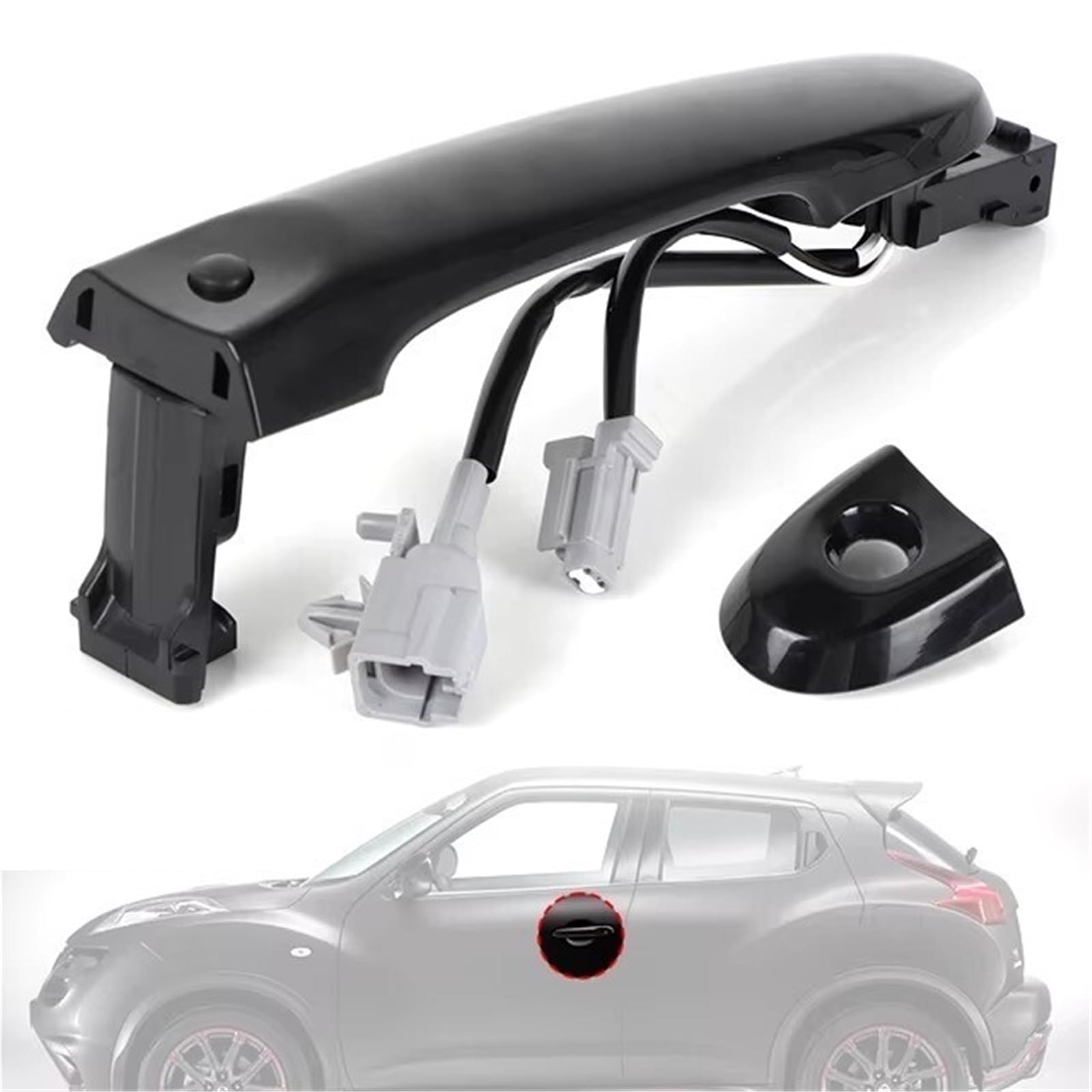 Maioily With Hole Car Door Handle Exterior Door Handle For Nissan Versa Juke Cube