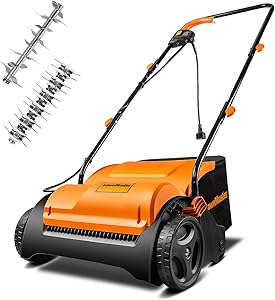 LawnMaster GV1212B Scarifier and Dethatcher 13-Inch 12AMP
