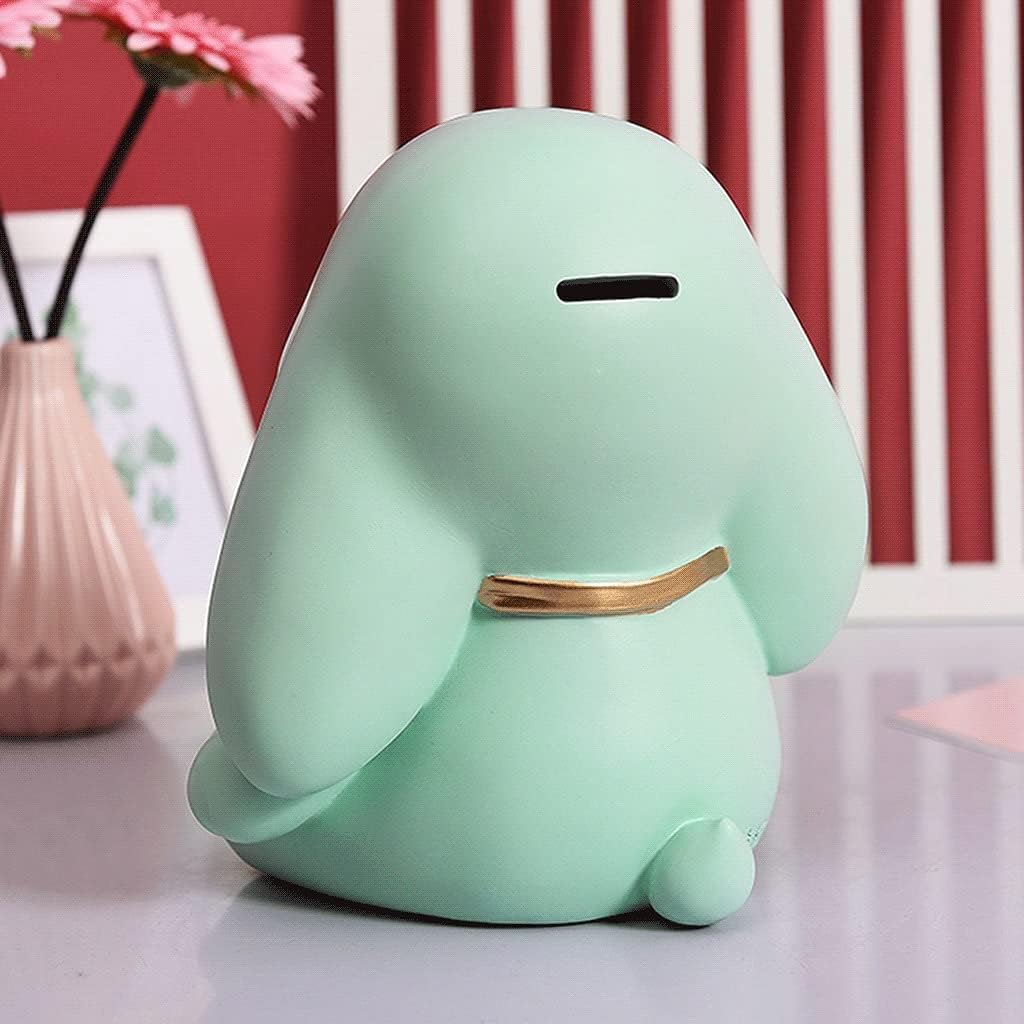 貯金箱、貯蓄コイン銀行、子供の耳の長いバニーコインバンク樹脂貯金箱ゴムストッパー付き貯金箱ピンクとグリーンキッズ7x6.2x7.8イ dショッピング  |貯金箱 ララ デジタル マネーバンク インテリア 子供 （ デジタルカウンター 鍵付き かわいい ゾウ 自動計算機能 北欧風 ...