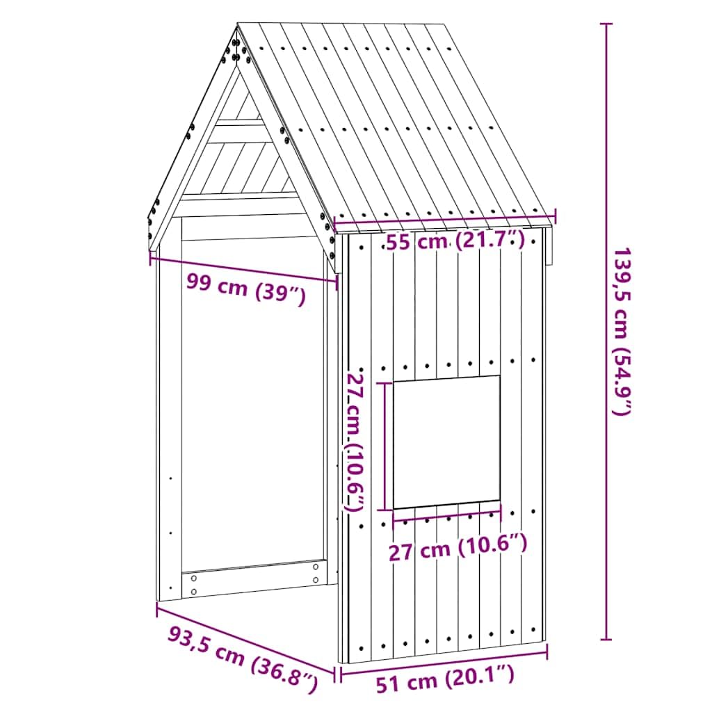 vidaXL Toit de lit pour Enfants Blanc 55x99x139,5cm Bois de pin Massif, Toit de lit, baldaquin de lit pour Enfant, Toit pour lit d'enfant