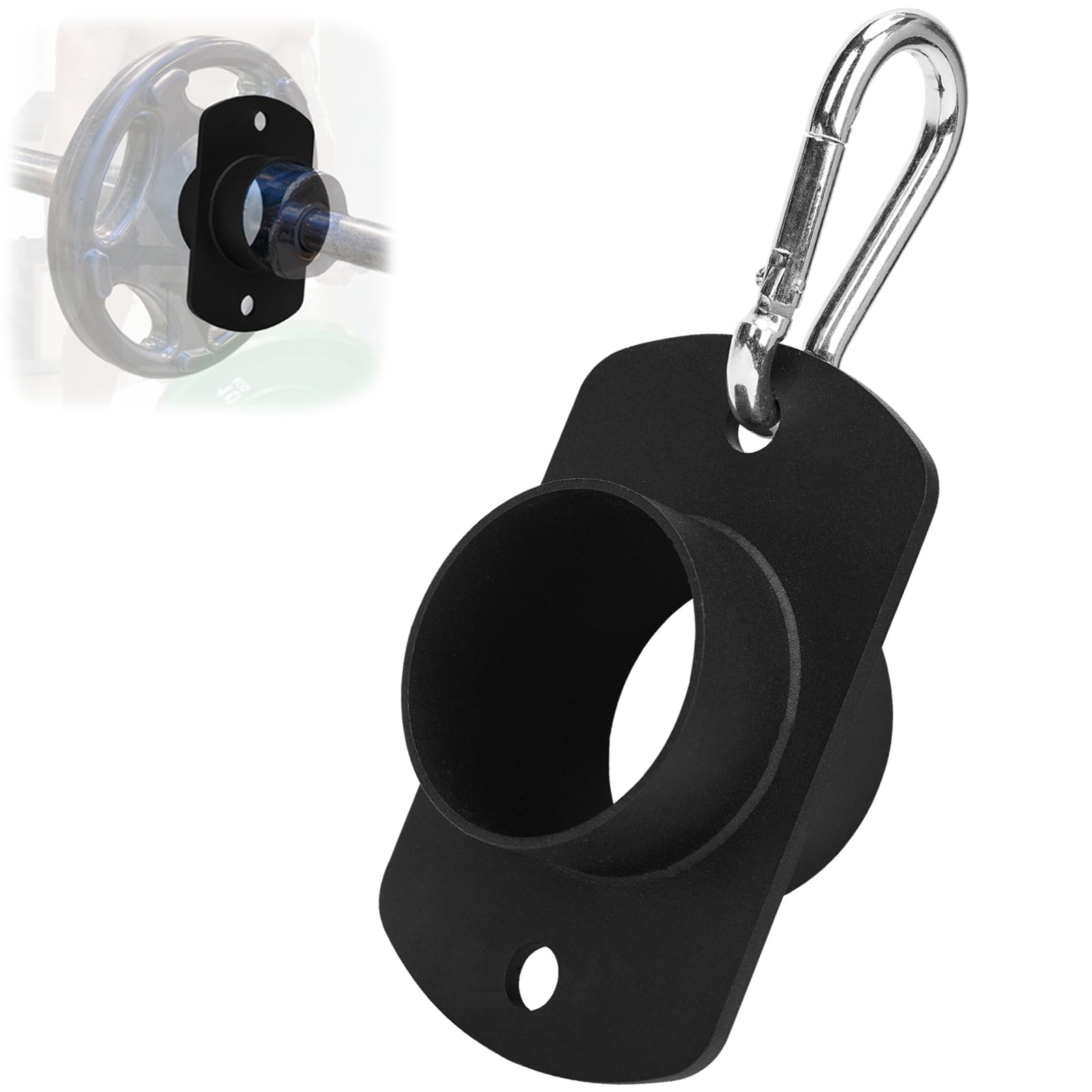 YZZHAJ T-Bar Row Platform Landmine Eyelet Attachment for 2 inch Olympic Bar, Landmine Row Handle for Barbell Attachment,Bent Over Row Exercise Pull Down Back Shoulder Muscles Exercise