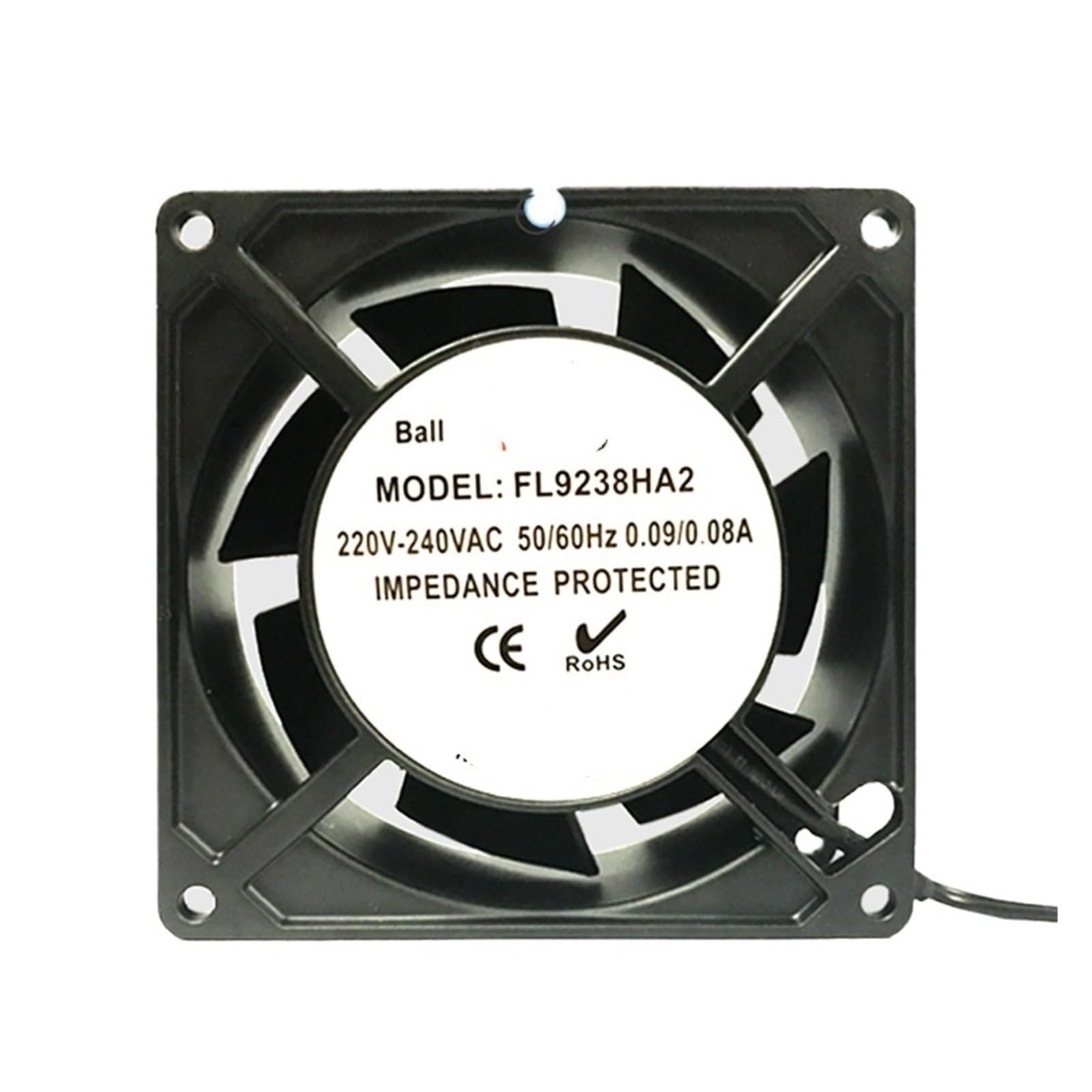 LZIKKGKI Axial flow fan AC220V 9cm 0.09/0.08A 92 * 92 * 38mm AC cooling fan