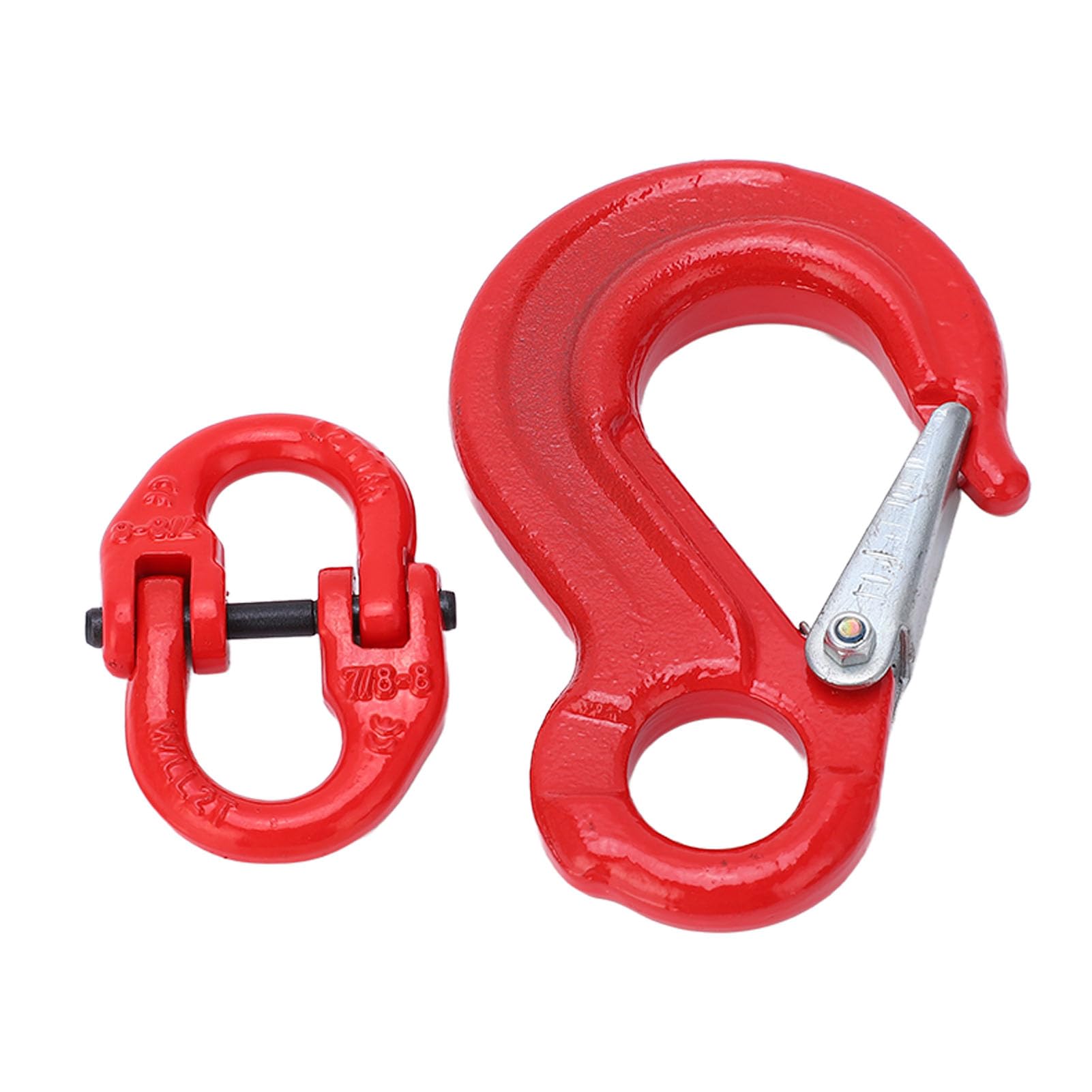 Slip Hook Eye Sling Heavy Duty 2T Bearing Trailer Lifting Chain Connector SHooks Hebehakenlager mit 2-Ring-Schnalle für das Heben in der Fabrik, Heben im Hafen