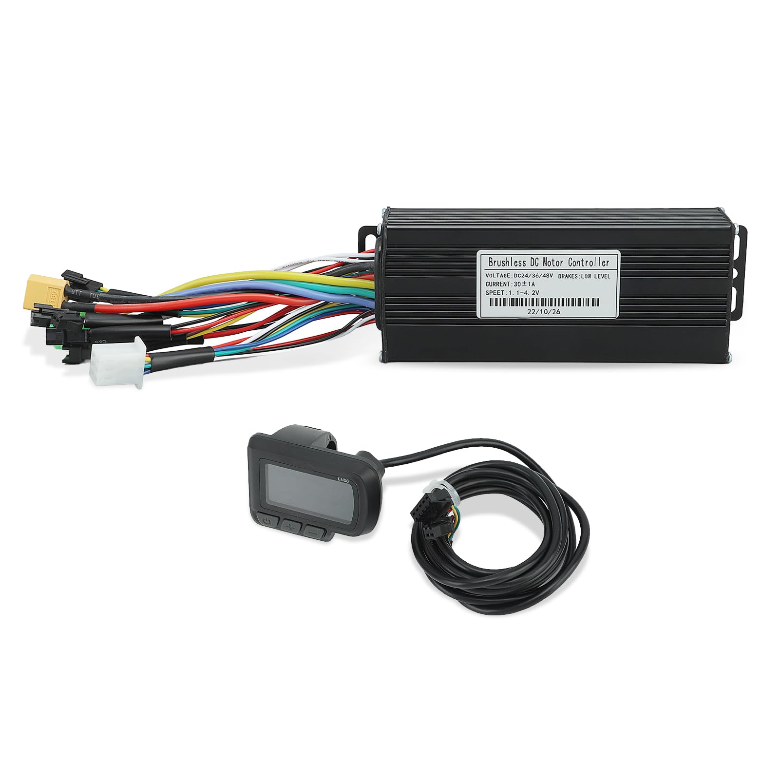 Uxsiya Electric Sine Controller, 24V 36V 48V 1000W?1500W 30A 3 Mode Sine Controller LCD Display Kit for Electric Scooter