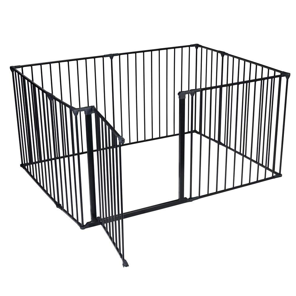 Bettacare Pet Pen Czarny 105cm x 144cm, Buda dla Psów i Szczeniąt, Buda dla Psów odpowiednia do użytku wewnątrz i na zewnątrz, Łatwa Instalacja