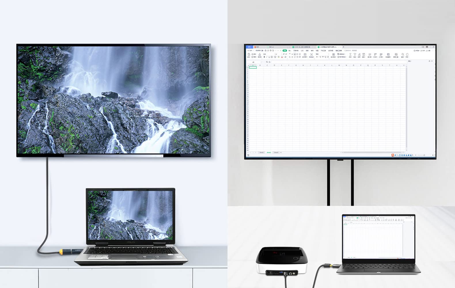 Mepsies Adattatore DisplayPort a HDMI 4K Convertitore DP a HDMI Adattatore DisplayPort Maschio to HDMI Femmina per PC, TV, Monitor e Proiettore