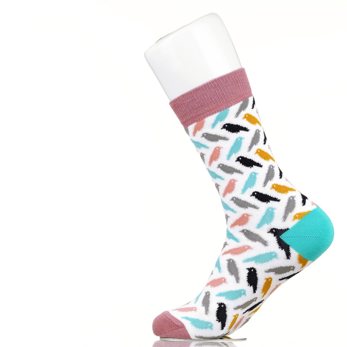 Sock Atomica Unisex Birds Funny Novelty Cotton Crew Socks For Women Men, Colourful Gift Box, (Uk 7-11 / Eu 41-46) (Birds)