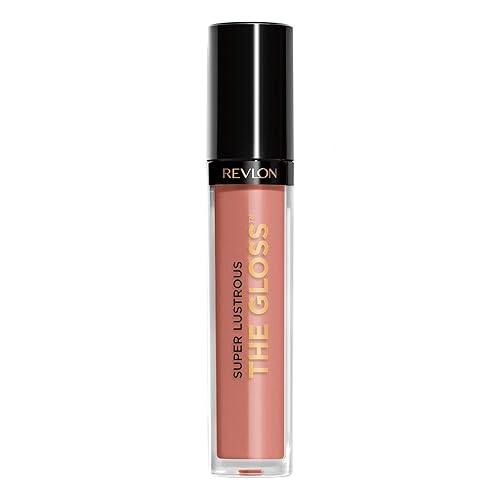 Brillo de labios Revlon súper brillante, 0.13 onzas líquidas., Super Natural