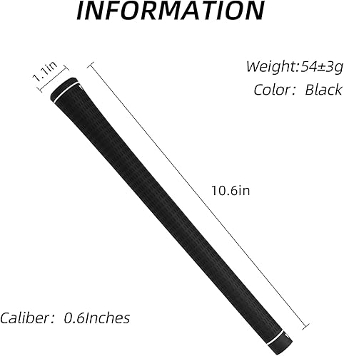 Miniatura 5 de Scott Edward Juego de empuñaduras de golf estándar antideslizante y duradero, material de goma suave, para todo tipo de clima, kit de agarre de golf