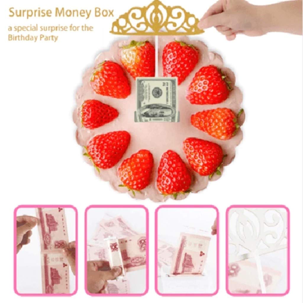 Money Cake Dispenser Box, Cake Money Pull Out Kit, Surprise Box, Money Cake Set Includes and