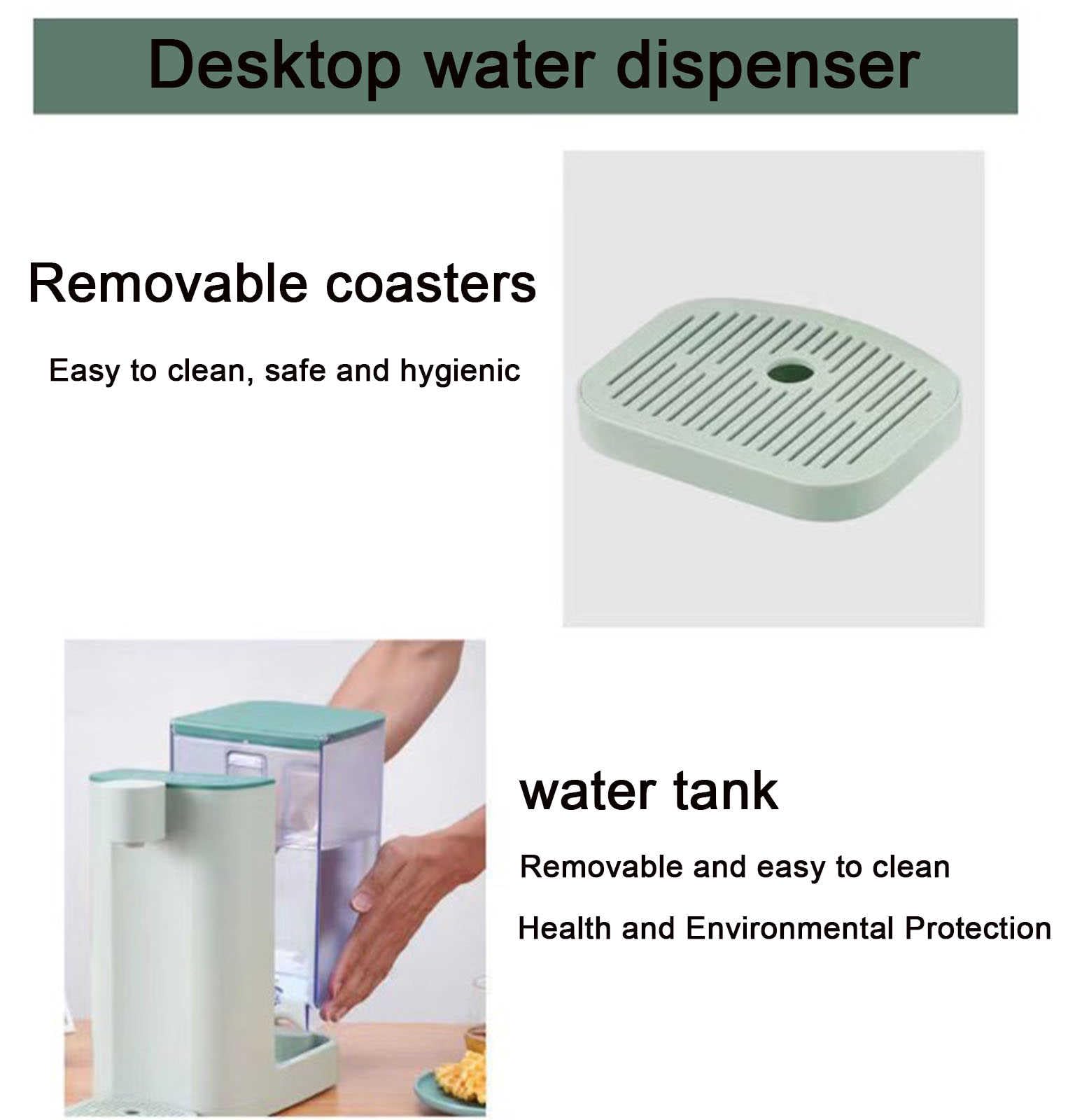 Dispensador de agua caliente instantáneo, dispensador de agua eléctrico de 3 litros con interruptor de sensor, portátil de 2100 W para el hogar y la oficina