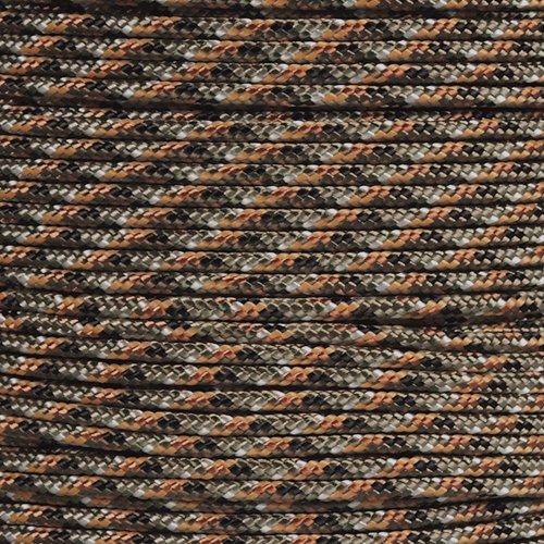 PARACORD PLANET 10, 25, 50, and 100 Foot Hanks of 425 Paracord (3mm), Made of 100% Nylon for Tactical Crafting, Survival
