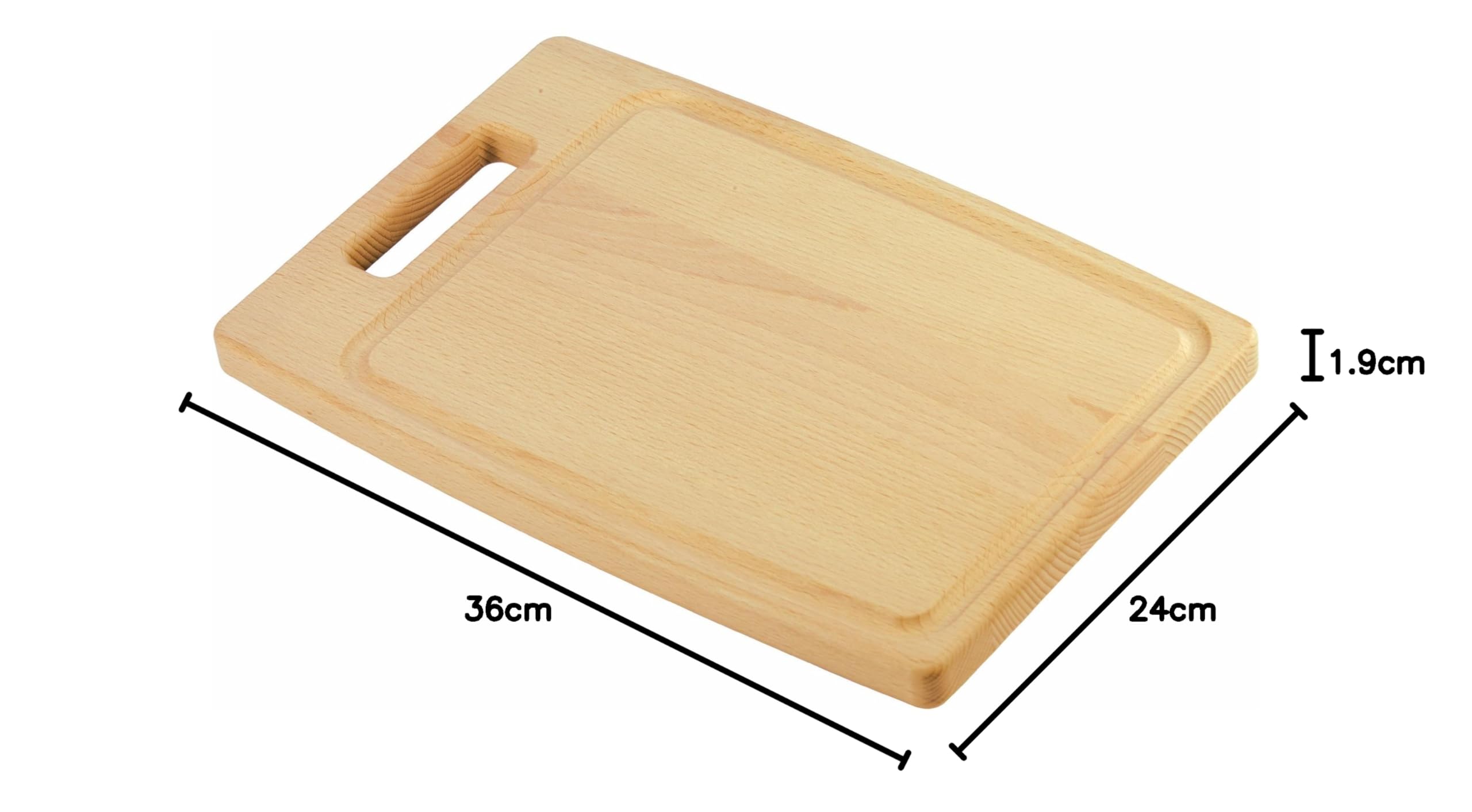 Tescoma 379514 Home Profi Tagliere Rettangolare, Legno, 36 x 24 cm, 1 Pezzo