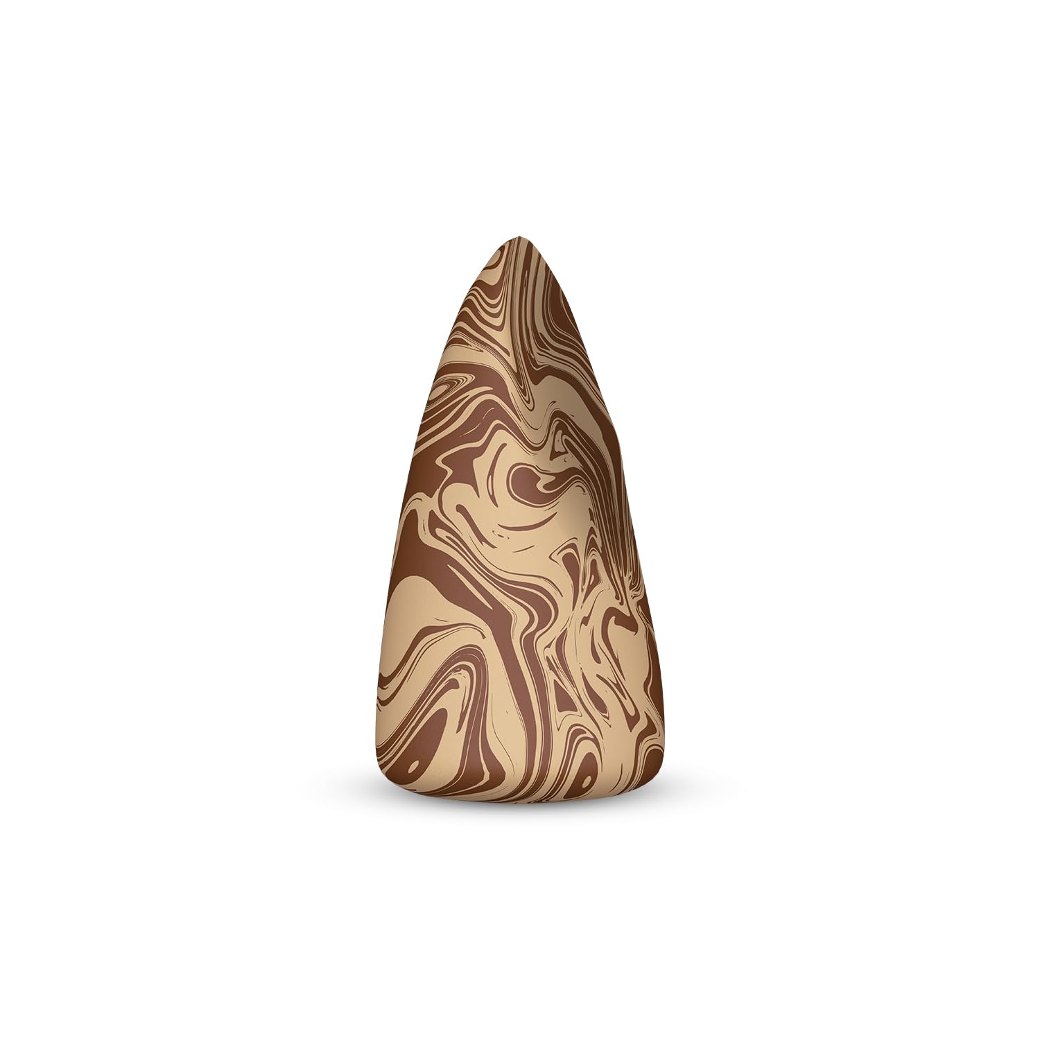 MARY JO K HD Coverage Beauty Blender | Wedge-shaped Design for Even Blending | Semi-rounded Base + Top Hill Tip | Dry & Wet Use | For Full Face Professional Makeup | Available in 6 Colors | (Butter & Brown)-picture-43