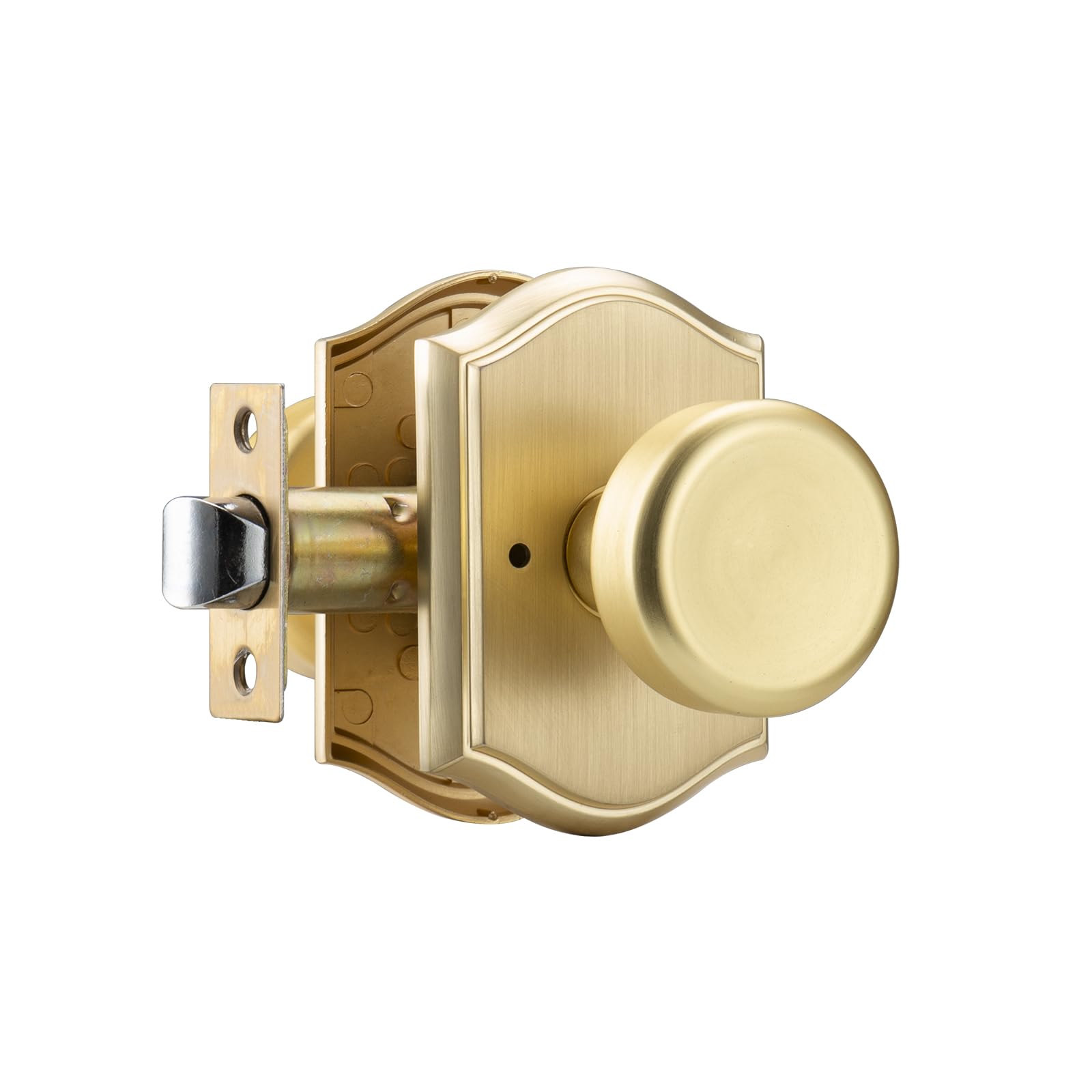 Black Privacy Door Knob with Push Lock - FREE SHIPPING -11