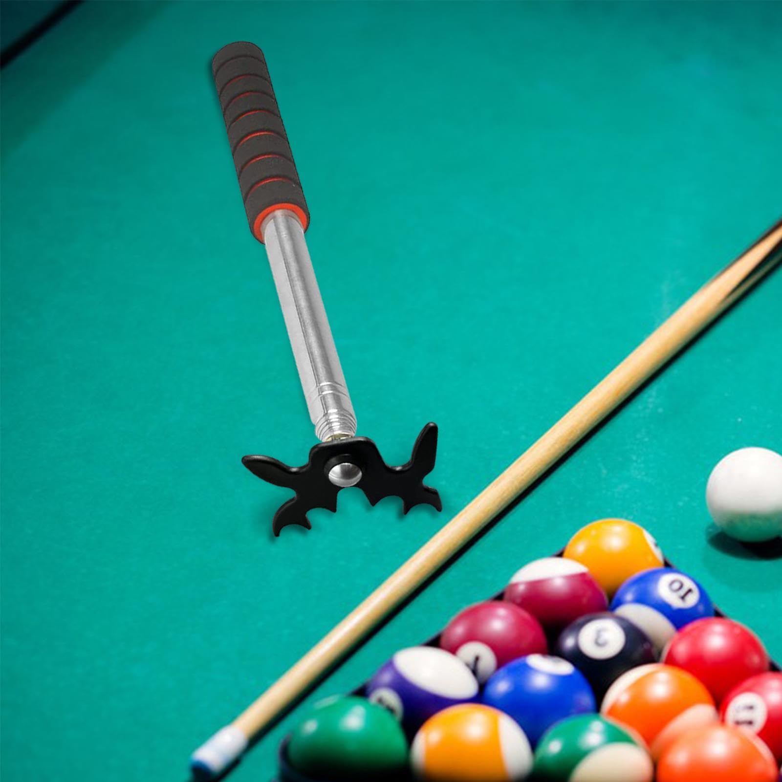 Rockible Puente para Taco de Billar, Reposa Tacos de Snooker, Longitud Ajustable, Portátil