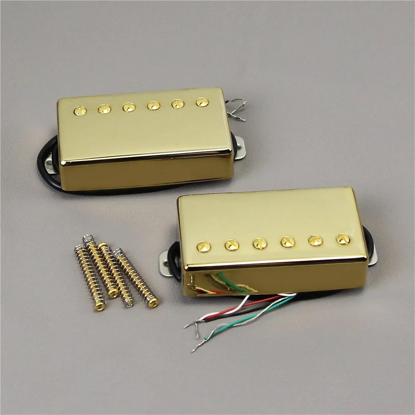 Pickup Gitary Elektrycznej Alnico 5 Guitar Humbucker Pickup 4-przewodowy zestaw akcesoriów do gitary elektrycznej(Gold Set)