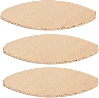 100pcs Wood Biscuits Woodworking Joining Biscuits Beechwood Oval Joiner Biscuits for Joining Wood 0# 10# 20#(10#: 53 * 19 * 4mm)