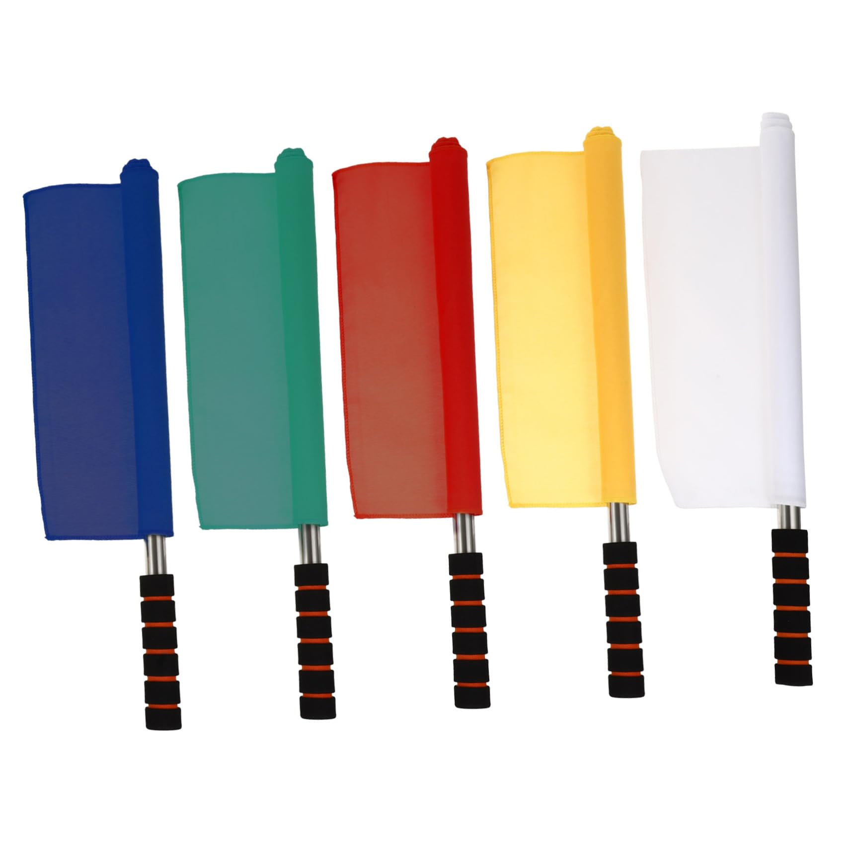 Kisangel Soccer Referee Patrol Flags 5 Pack Warning Flags for Traffic Course Competition Roads Signals Checkered