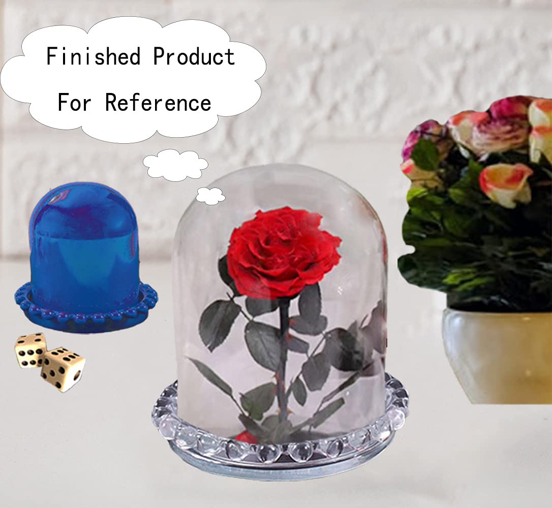 Stampo in resina a forma di campana in silicone scatola di immagazzinaggio tazza di dadi scatola di gioielli dispositivo di archiviazione decorativo con base utilizzata per artigianato fatto a