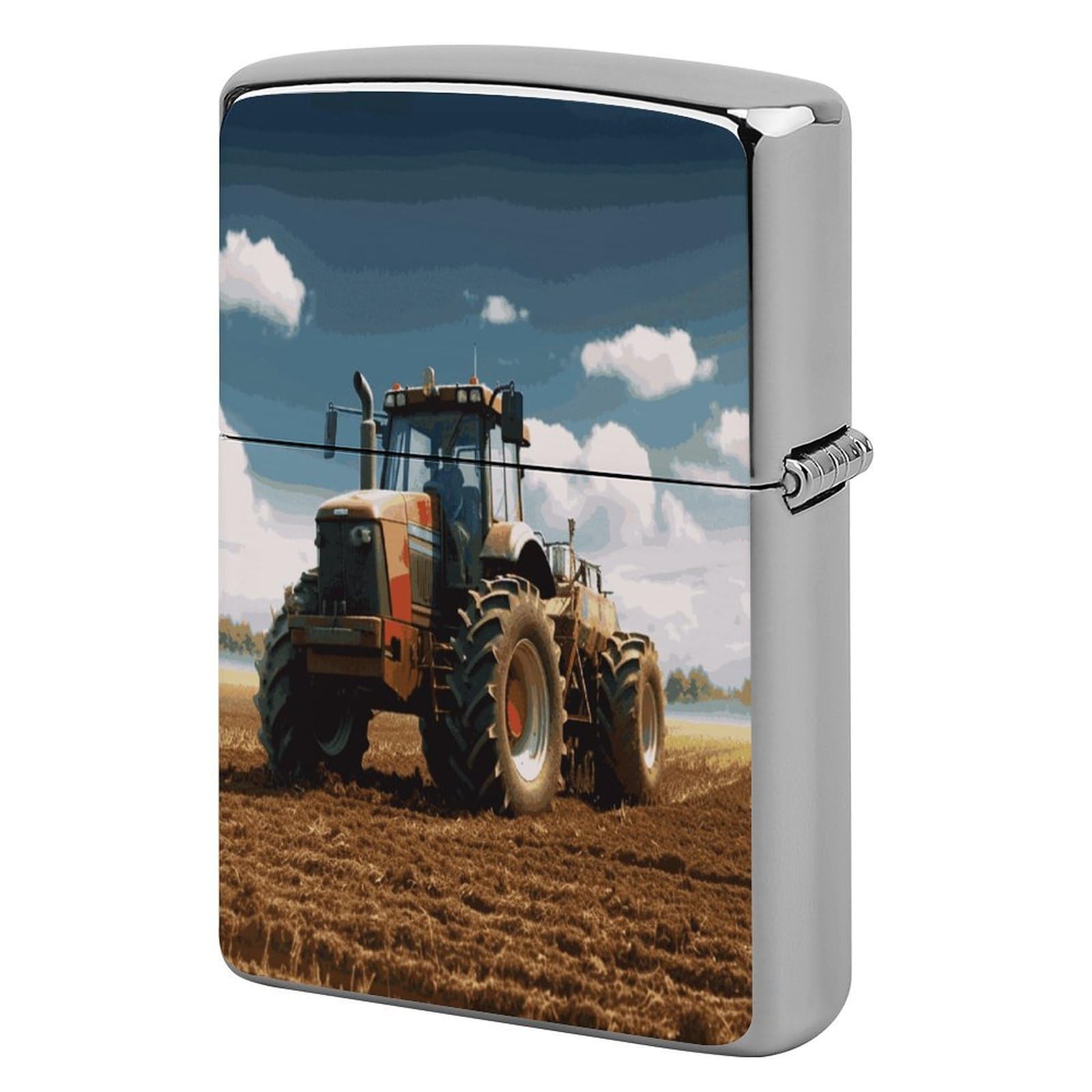 Fodpand Style Fantasy Farm Tractor Metal Lighter Case Cover Lighter Sleeve