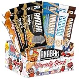Anabar Protein Bar, The Protein-Packed Candy Bar, World's Best Tasting Protein Bar, No Sugar Alcohols, High Protein, Amazingly Delicious, 20 Grams of Protein (12 Bars, Variety Pack)