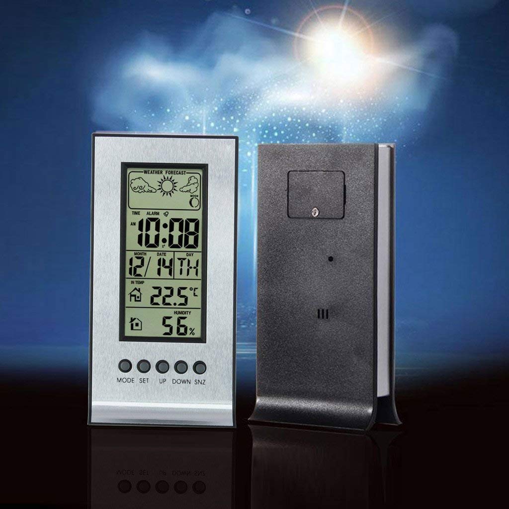 Termometr pokojowy - prognoza pogody zegar higrometr temperatury elektroniczny termometr pokojowy