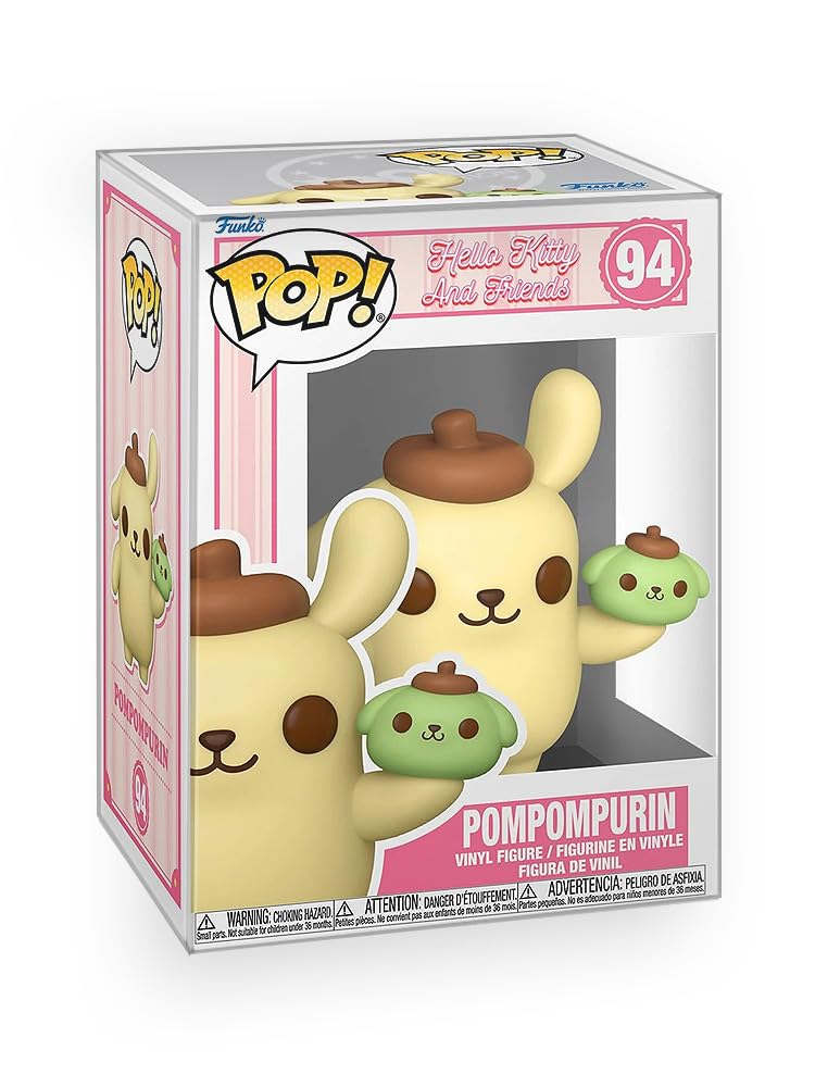 Pop Hello Kitty and Friends - Pompompurin with Dessert Vinyl Figure Collectibles Bundle with Compatible Funko Box Protector