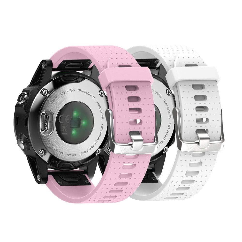 Pasek do zegarka Fenix 5S Fenix 6S Quickfit miękki silikonowy pasek zastępczy do zegarka Fenix 5S Plus / Fenix 6S Pro / Fenix 7S / D2 Delta S