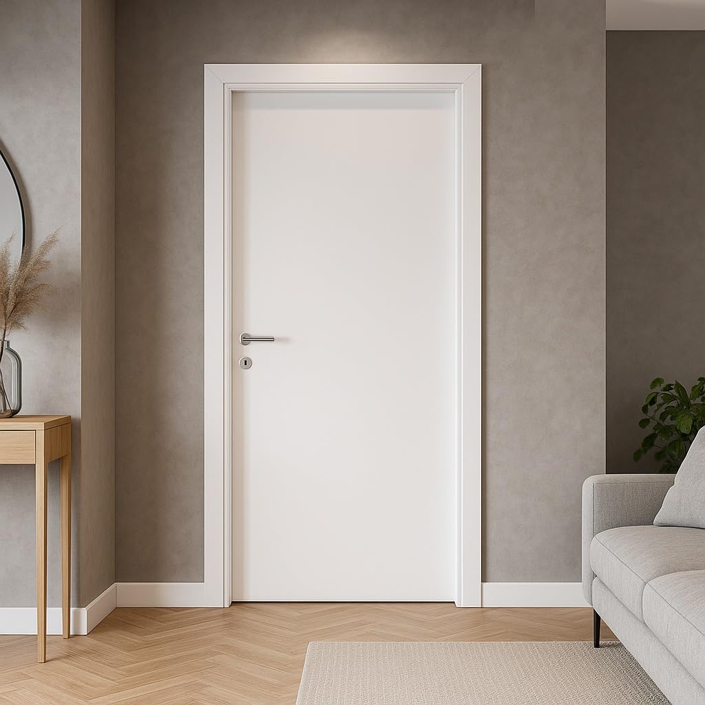Porta da Interno a Battente Handy Luca in Microlaminato h 210cm Bianco (70 x 210 cm)