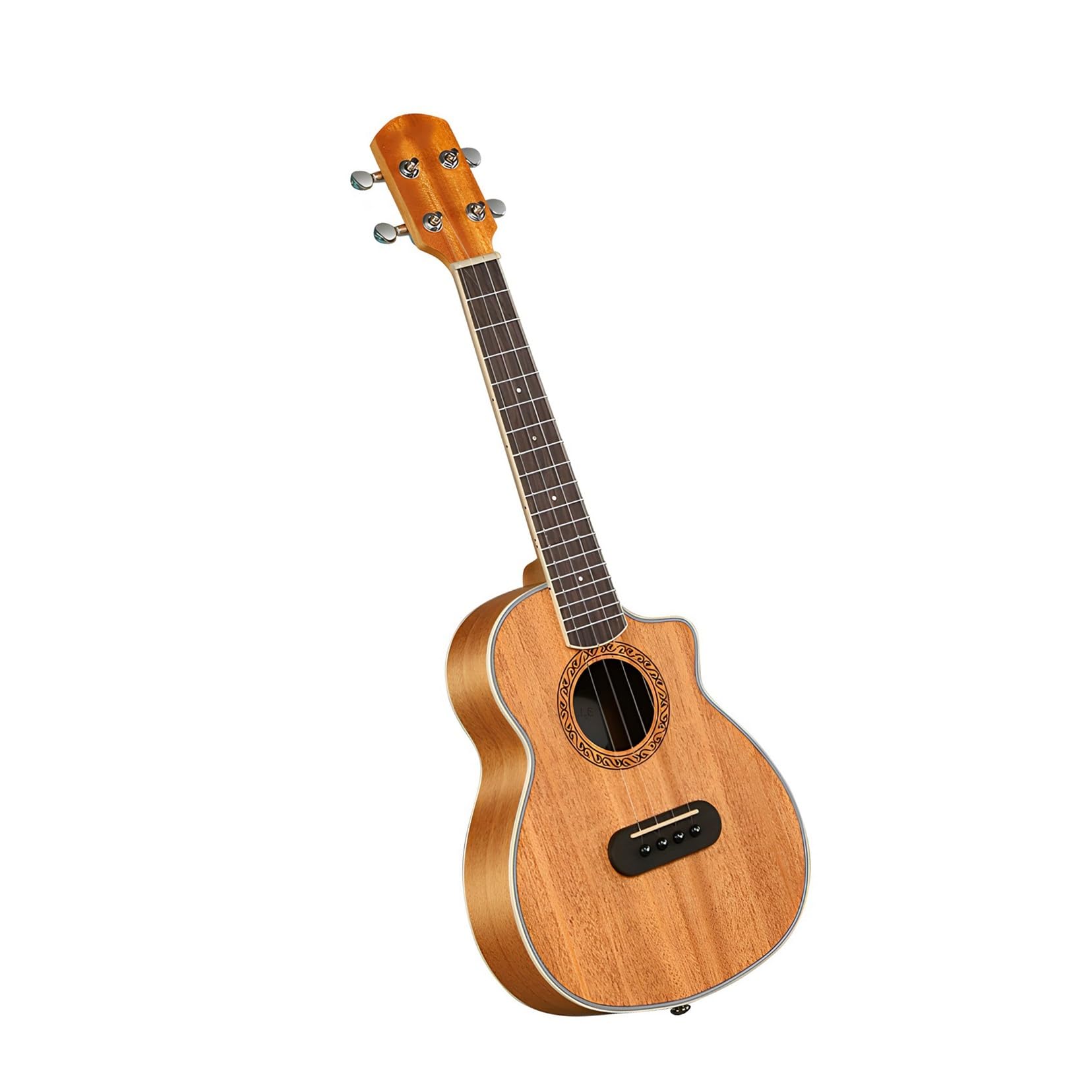 23 Calowa Mała Drewniana Gitara Dla Początkujących Ukulele Z Wycięciem Ukulele Dla Dorosłych