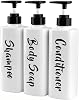 3 Pack Soap Lotion Dispenser 500ml17oz Hand and Dish Soap Dispenser Refillable for Kitchen Bathroom Shampoo Conditioner White