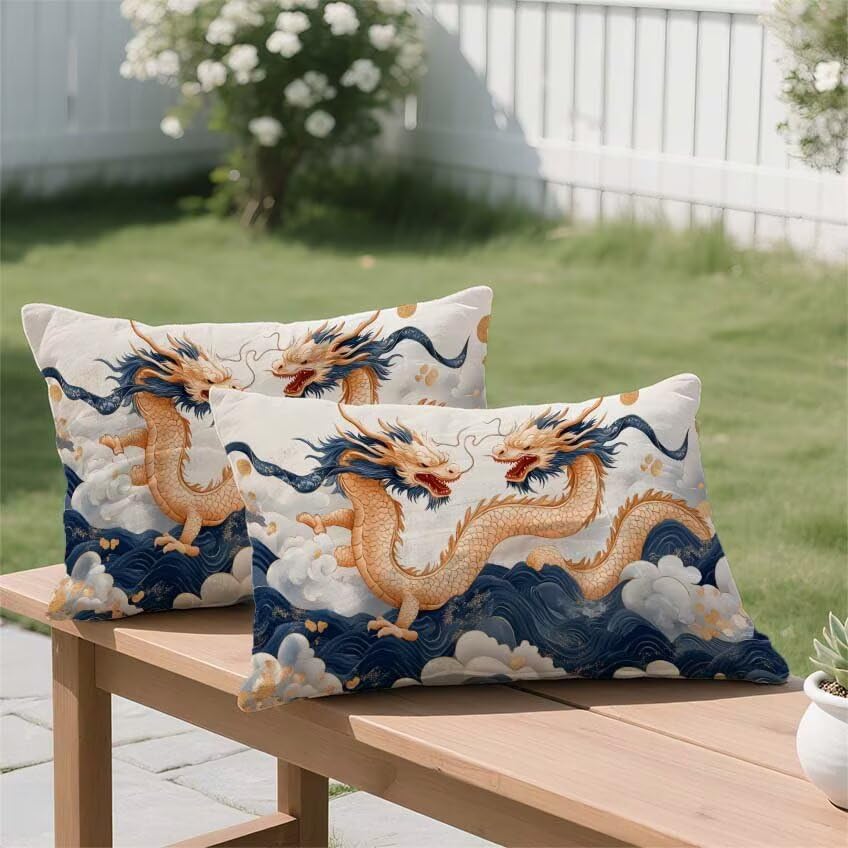 Housse coussin extérieur 50x70 imperméable pour protéger vos bancs de jardin