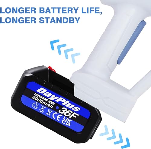 Miniatura 6 de Lavadora de alta presión inalámbrica, máquina de limpieza portátil para automóvil con batería de 3.0 Ah, cargador rápido y boquilla ajustable