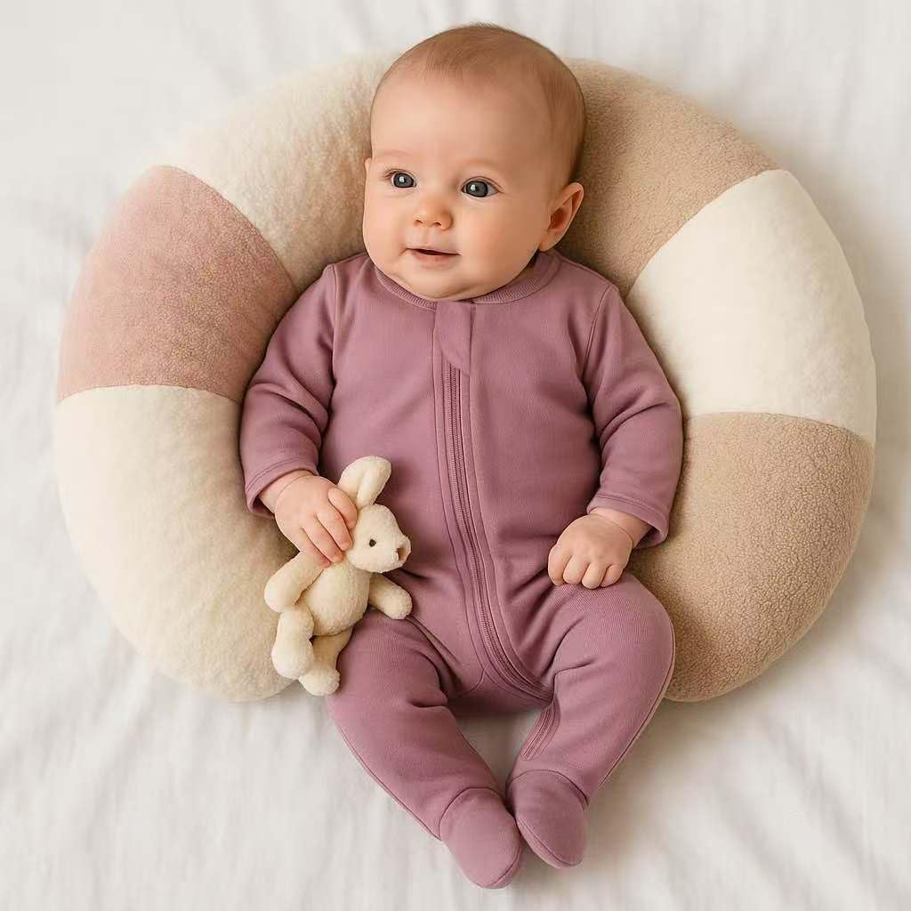 Owlivia Organic Cotton Baby Pajamas, Boys Girls 3-Pack Zip Front Sleep 'N Play, Footed Sleeper, Long Sleeve - Image 5